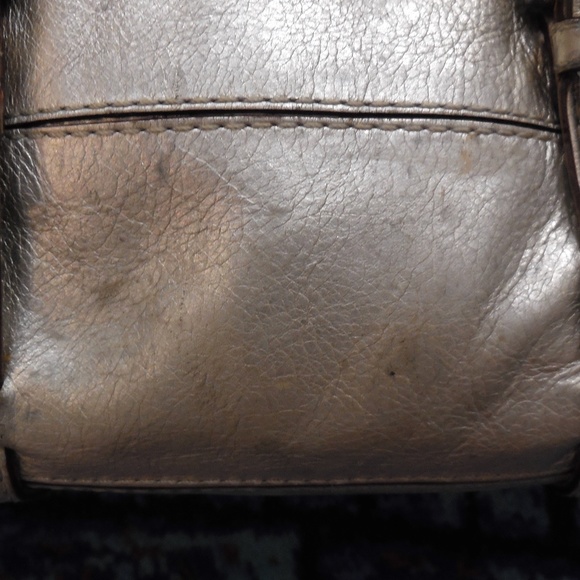 MICHAEL Kors Metallic Leather Satchel Handbag - Picture 3 of 11